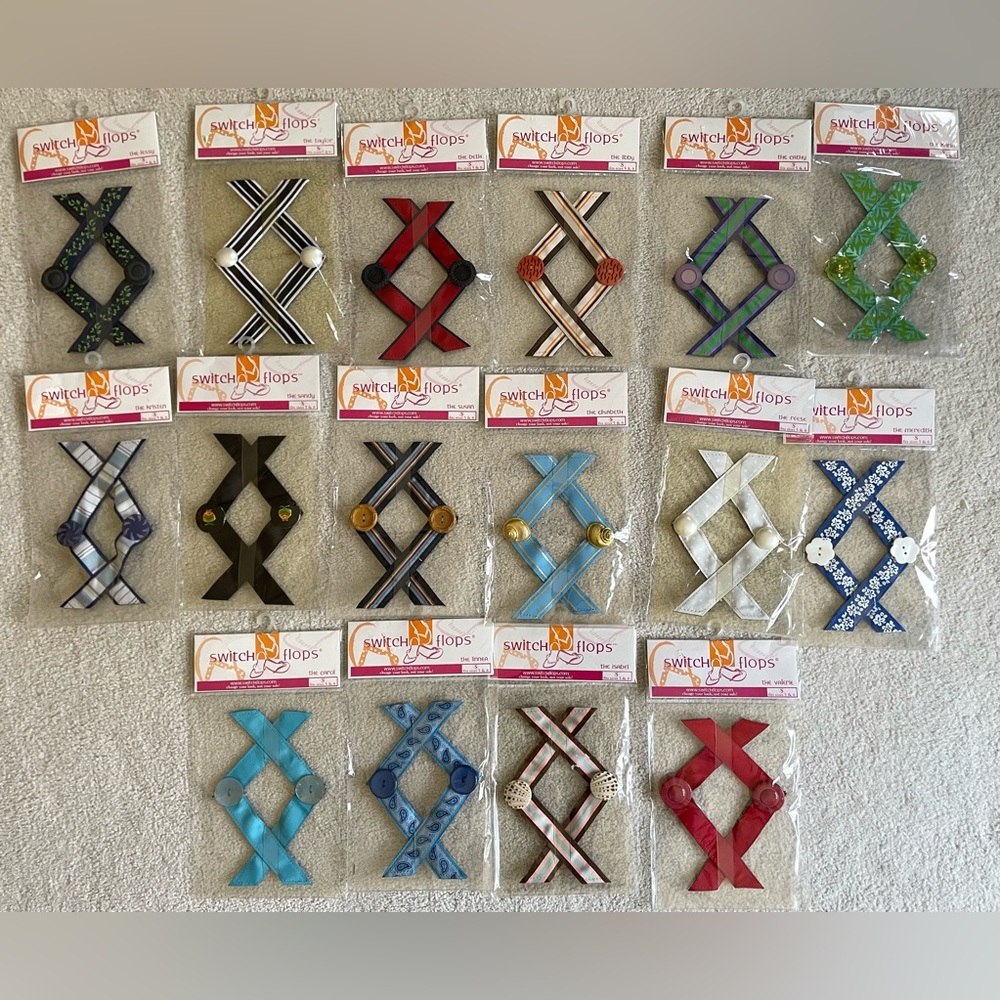 Lindsay Phillips Switch Flops 16 Piece Set Size Small NWT